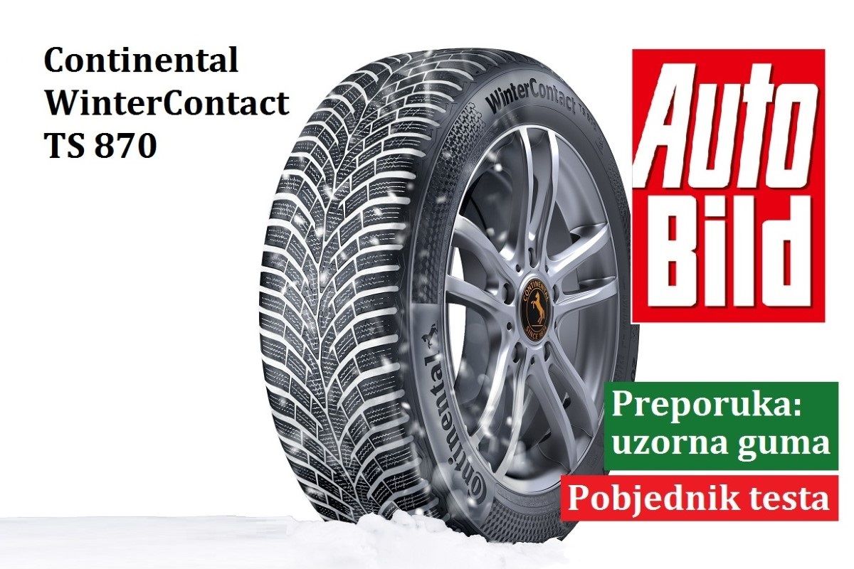 Continental WinterContact TS 870 pobjednik Auto Bild testa zimskih guma